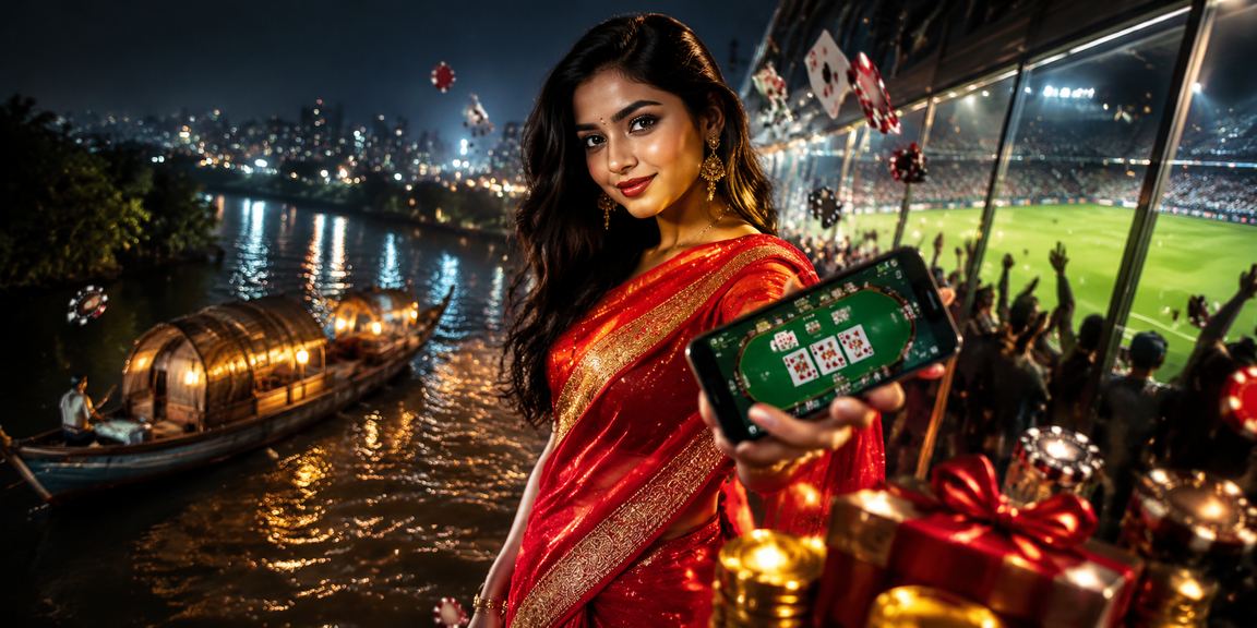 সুন্দরবনের অনুপ্রেরণায় পোকার গেম উপভোগ করছেন একজন খেলোয়াড়